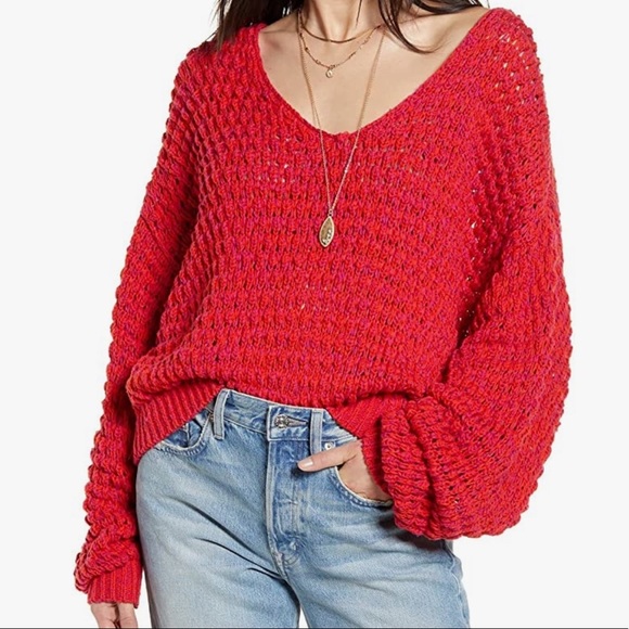 Free People Sweaters - FREE PEOPLE 
Coconut V-Neck Sweater